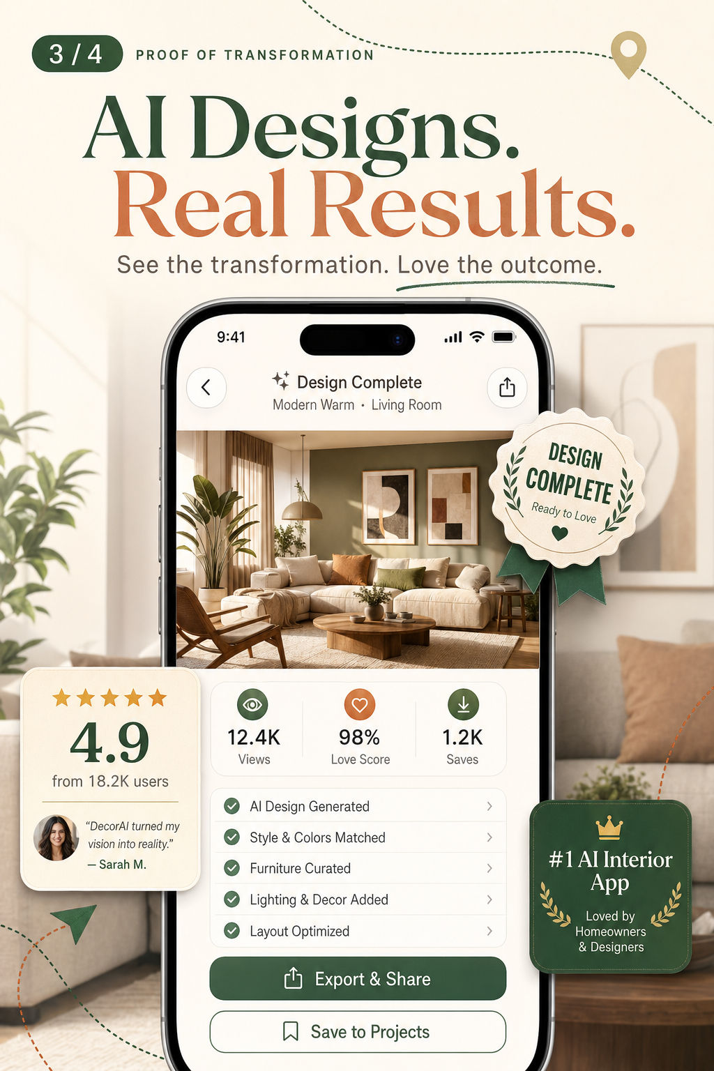 DecorAI - AI Designs. Real Results.
