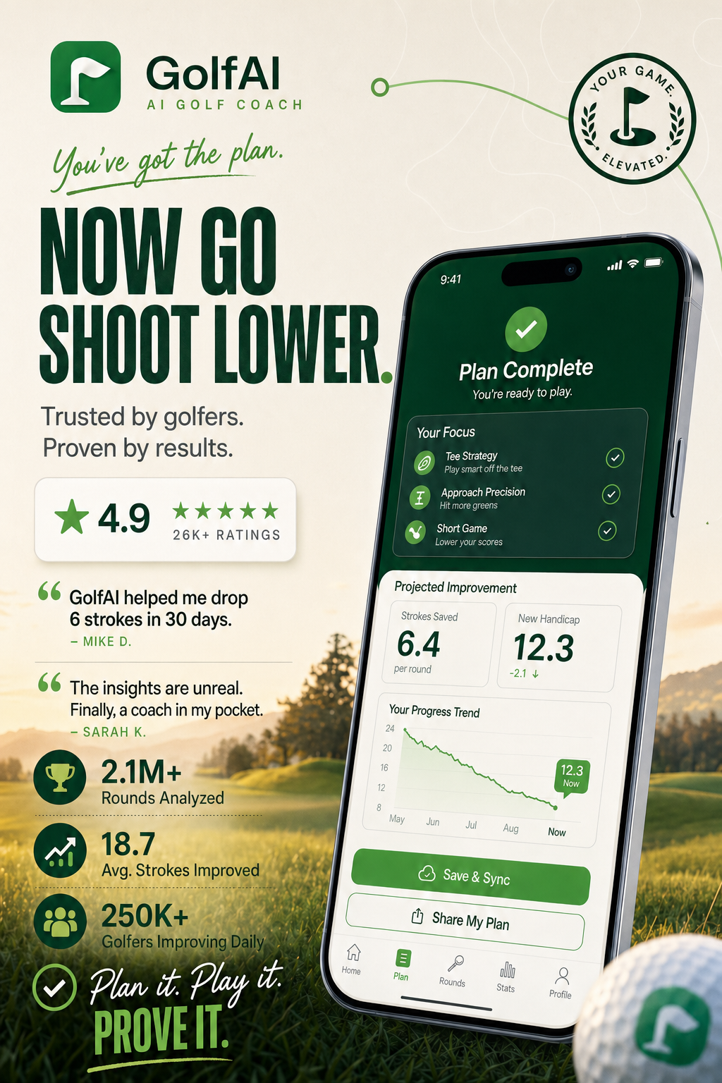 GolfAI - Now Go Shoot Lower.